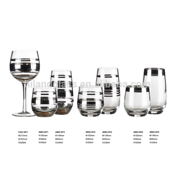 2016 handmade electropplated glass cup