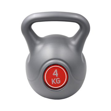โลโก้สีที่กำหนดเองน้ำหนัก PVC Coated การแข่งขัน Cast Iron Kettlebell การแข่งขัน
