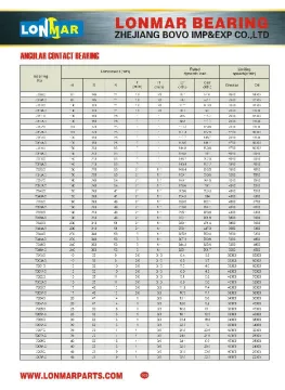 02 ANGULAR CONTACT BEARING 7019C 7019AC 7020C 7020AC 7021C