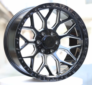 20 inch gloss black milled edge wheels