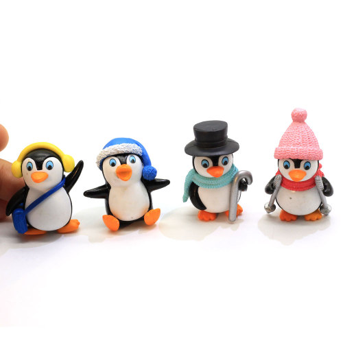 Wysokiej jakości w kształcie pingwina żywica Cabochon 3D koraliki Charms dla DIY zabawki ozdobne koraliki dzieci ręcznie robione rękodzieło