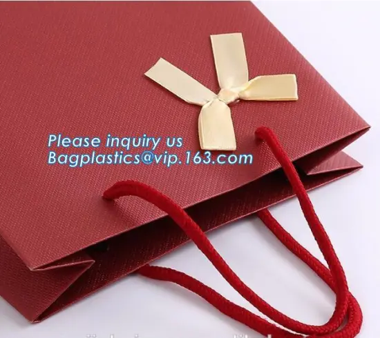 custom paper gift bags with handles, Disposable grocery packaging teisted handle paper gift bag,