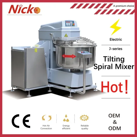 75kg 120kg Commercial Dough Mixer 200L Stand Mixing Equipment Tipping Spiral Mixer
