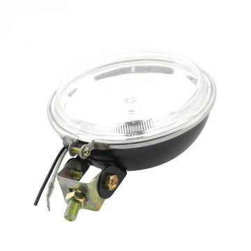 Universal 4.5 Inch Round Halogen Fog Light Bulb for 12V/24V Offroad Vehicles - Tractor Trailer Truck Spotlights