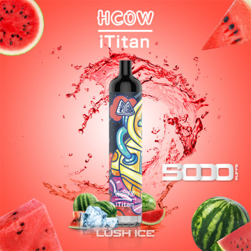 En yeni Hcow Ititan 5000Puffs şarj edilebilir tek kullanımlık vape