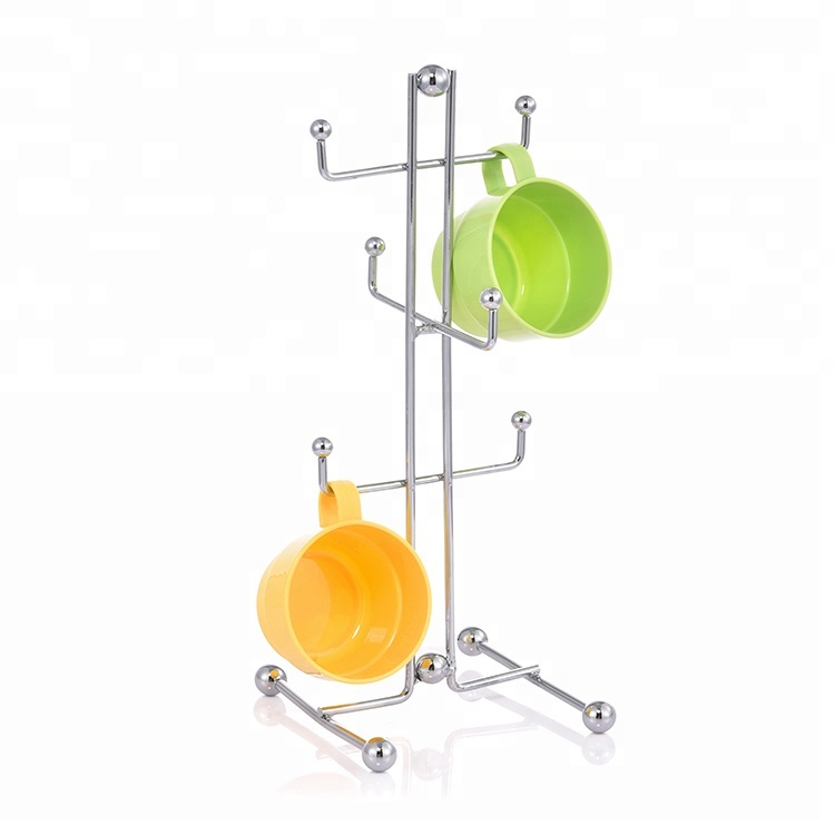 Coffee cup tree rack storage holder