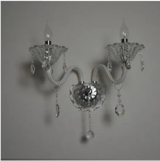 Luxury K9 Crystal Double Head LED Wall Lamp for Bedroom