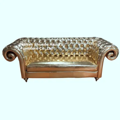 Luxury Gold Chesterfield Sofa CL43