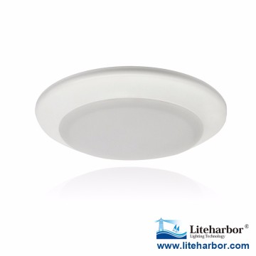 LED Retrofit 6" Recessed Disk Light With Translucent white PC Opal Diffuse