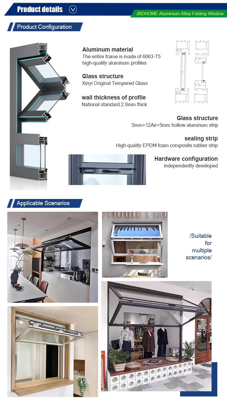 Horizontal Folding Window — Close-up
