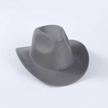 Solid Color Wide Brim Fedora Hat for Music Festivals and Western Style