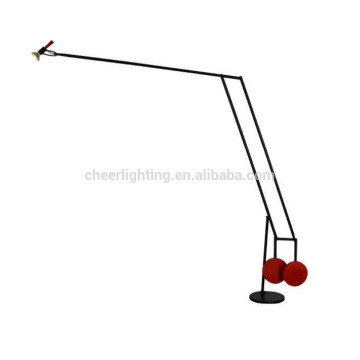 New Designer Modern Floor Lamp Red Decoration Black Lamp Body