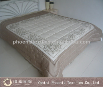 fancy hot-selling embroidered quilted bedding