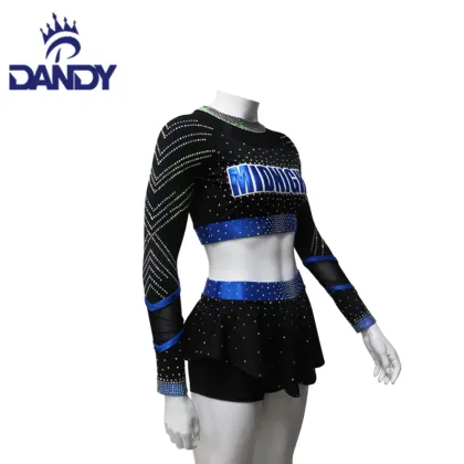 Off The Shoulder Stars Cheer Dance Costume