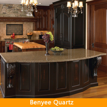 Chinese classical kitchen cabinet and quartz countertop