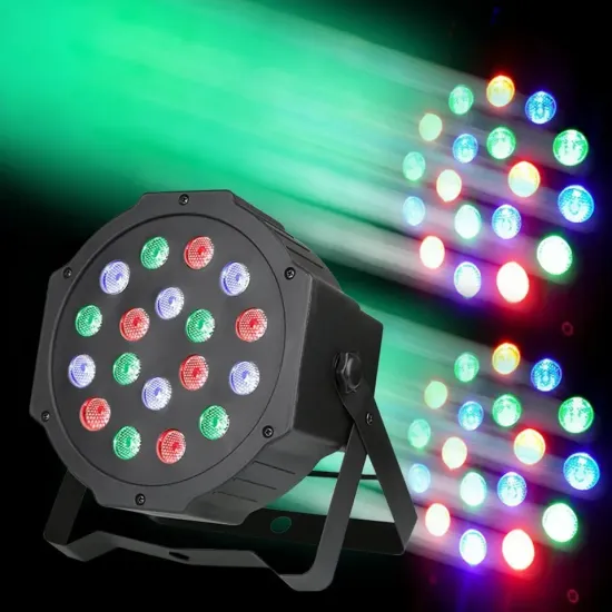 Stage DJ Spotlight: 18*3W RGB + 18*12W LED PAR Slim Flat Light for Events