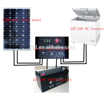 108L 138L 158L 178L 258L mobile chest top solar freezing dc compressor DC12V/24V DC Solar Refrigerator with 2 doors BCD-230