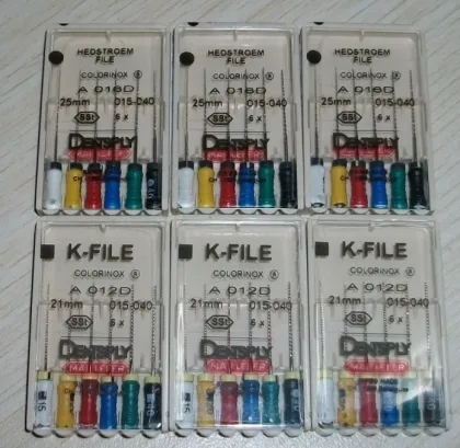 Dentsply H-Fies and Dentsply K-Files
