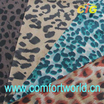 Printing Suede With Imitation Velveteen Backing
