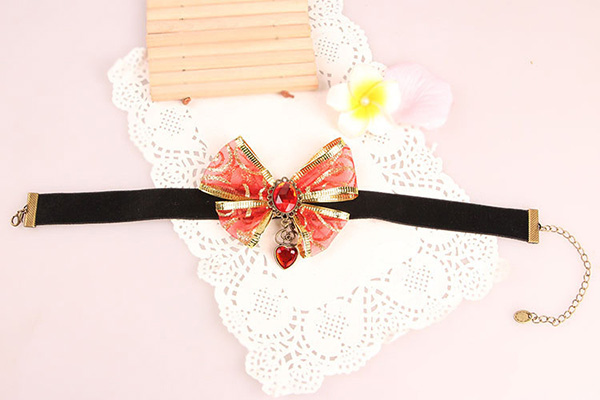 bowknot velvet choker