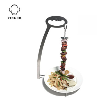 Stainless Steel BBQ Stand for Espetada and Kebab Skewers