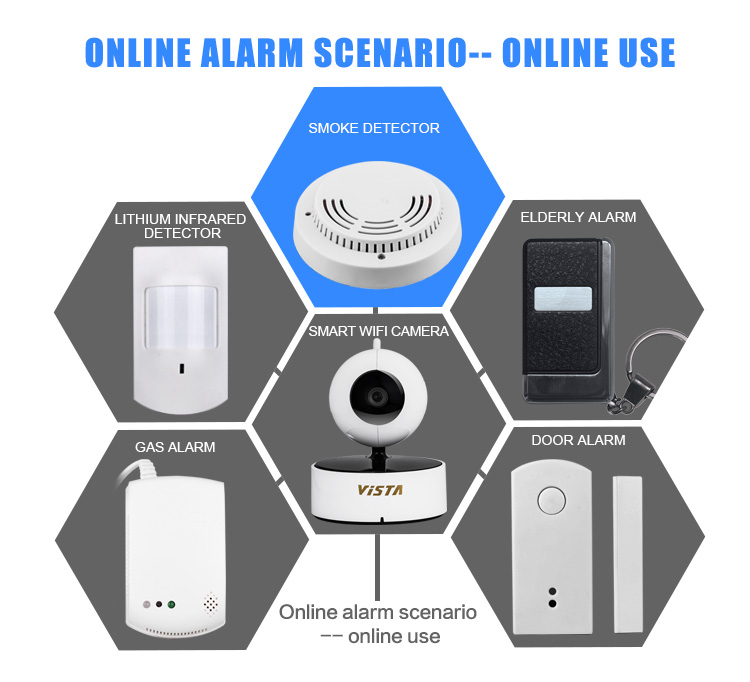 Online Wifi Alarm Smoke Detector