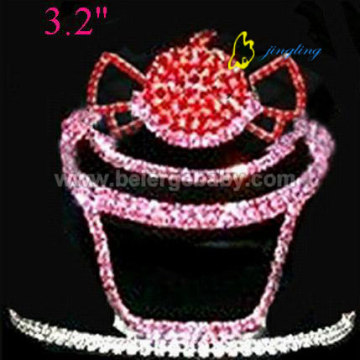 3.2 pollici cupcake e caramelle diademi corone