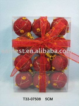 christmas jute ball decoration
