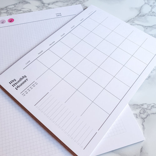 Daily Calendar Planner Undated Monthly Desk Calendar Planner Pad Manufactory