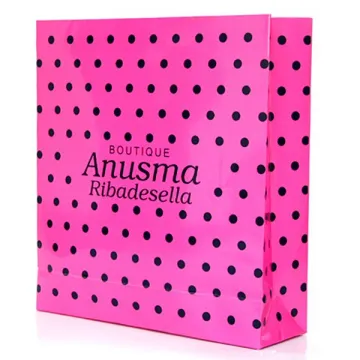 high end lovely polka dot gift bag
