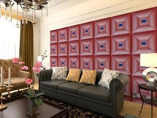 Parlour Decorative Leather Textured 3D Wall Panel Embossed