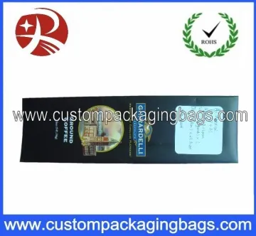 Black Side Gusset Food Packaging Bags , Aluminium Foil Pouches