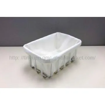 CHROME PLATEDE RECTANGULAR BREAD BASKET - S