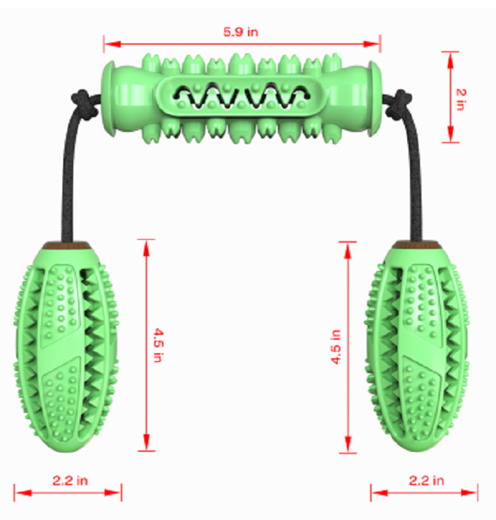 Dog Toys Dumbbell Ball Details 6