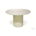 Mesa de jantar compacta multifuncional com prateleiras de armazenamento
