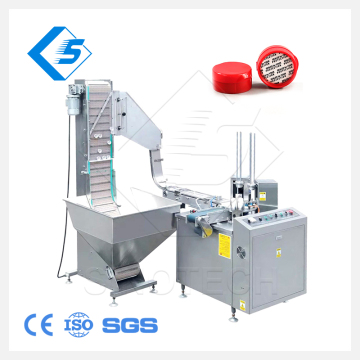 Factory Price 2-in-1 Automatic Plastic PP Bottle Cap Wadding and Assembly Machine with Cap Feeding Conveyor