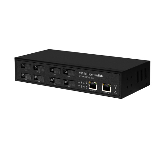 2 RJ45 8 Fibra Fiber Media Converter