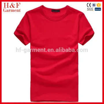 Wholesale no brand custom plain t shirt in red