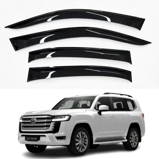 High-Quality Acrylic Rain Visors and Body Kit Accessories for Toyota Land Cruiser LC300 - 2022