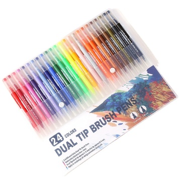 Benutzerdefinierte Skizze Zeichnung Twin Tipp Aquarell Pinsel Kunstmarker Set Set