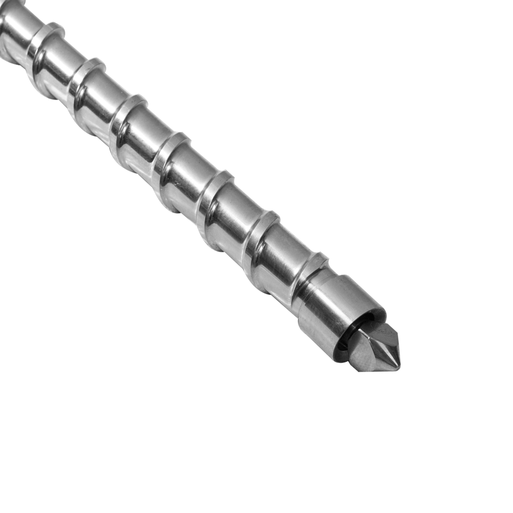 Screw at bariles para sa vented injection machine