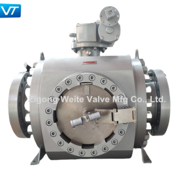 Forged steel pigging ball valve for pipeline system