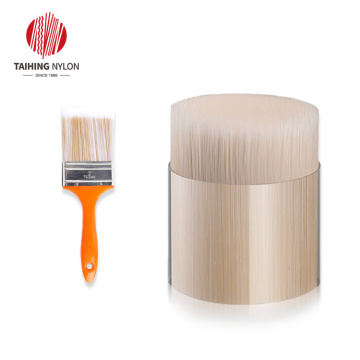 Brown PBT tapered brush bristle for paint brushes