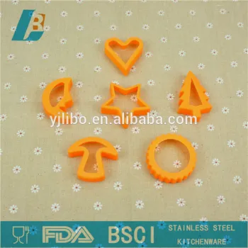 colorful plastic cookie cutter cake cutter plunger