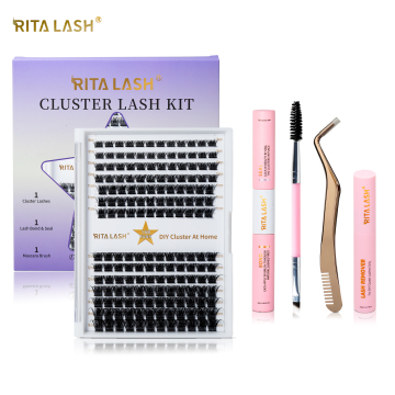 Kit di ciglia fai -da -te Ritalash: cluster di ciglia da 168 pezzi con accessori