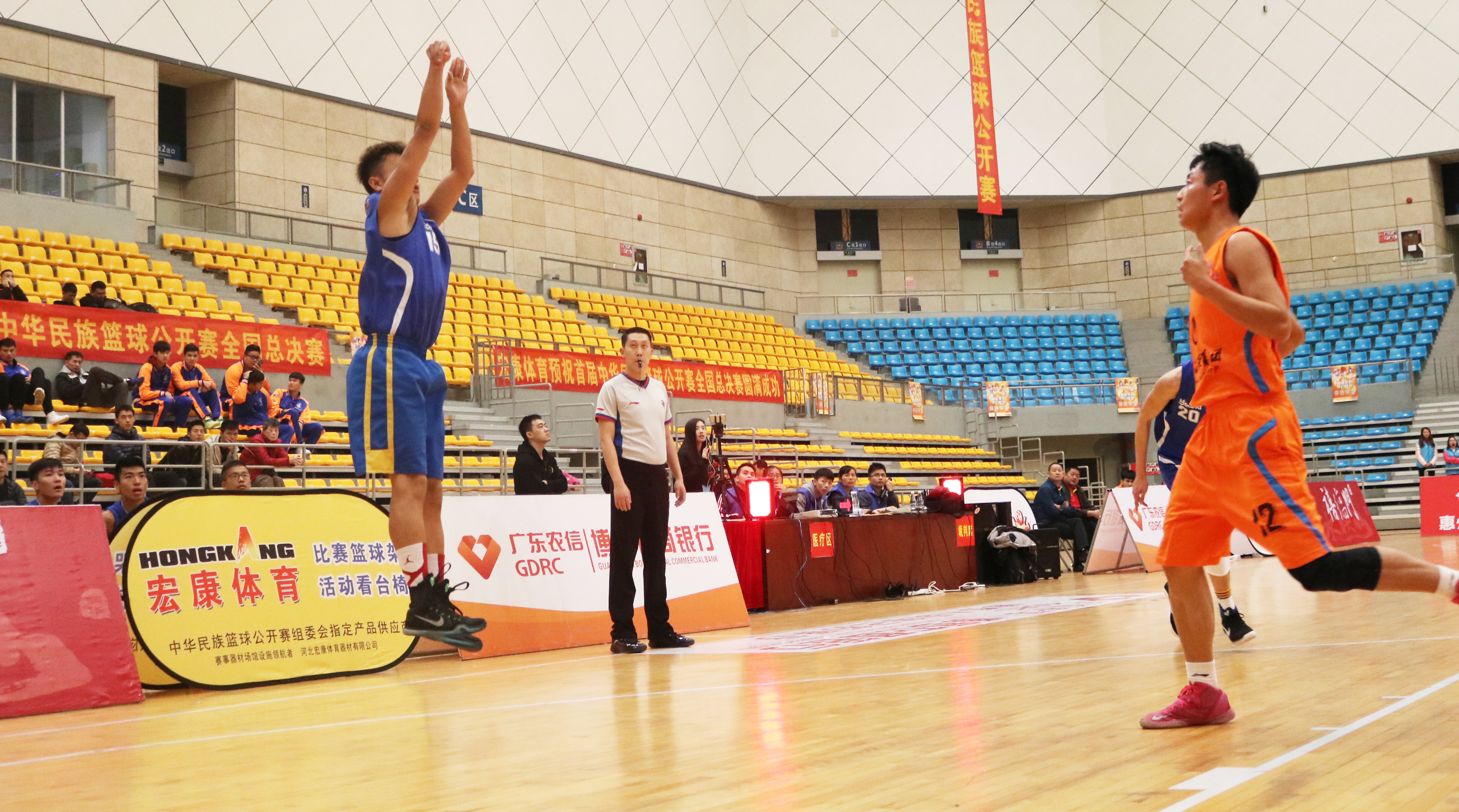 HKF-1001 FIBA Approved Electric Foldable Basketball Backstop