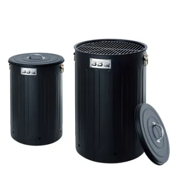 New Design Garbage Can Ash-Bin Barbecue Grill Portable Bucket Trash Can Bbq Grill