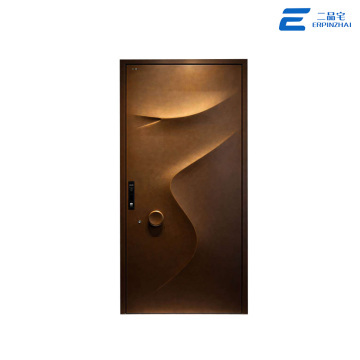 Puerta de seguridad con cerradura múltiple de aluminio fundido de panel completo