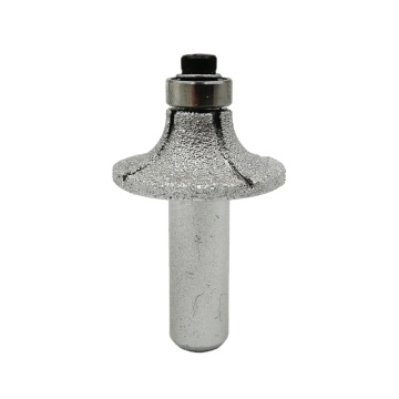 DIATOOL Radius 10mm 1/2\" Round Shank Vacuum Brazed Diamond Router Bits for Stone