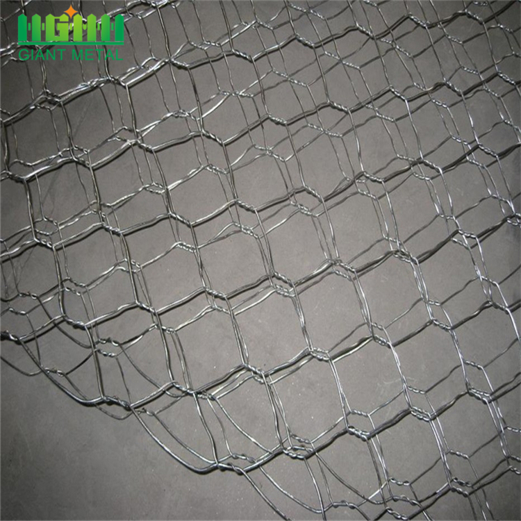 Hexagonal rockfall protection netting sack gabion